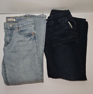 Levi's Light and Parker Buffalo Dark Blue Jeans 2pcs Size 7